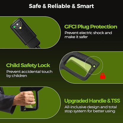 Electric Pressure Washer - 4000PSI 2.8GPM Electric Power Washer with 35ft Cord 26ft Hose, High Pressure Washers Includes 5 Nozzles, Foam Cannon for Cars, Homes, Driveways