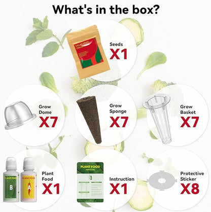 inbloom Fruit Seed Pod Kit for AeroGarden, Ahopegarden Hydroponics Growing System, 7-Pods (350 Seeds+, Include Red Cherry Tomato, Golden Cherry Tomato, White Strawberry, and Red Strawberry)