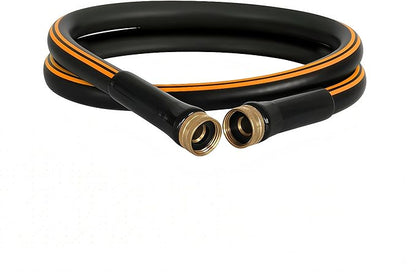 Atlantic Female to Female Heavy Duty Garden Hose 5 ft x 5/8 Inch Black Water Hose Short Connection Leader Hose (5 Feet)