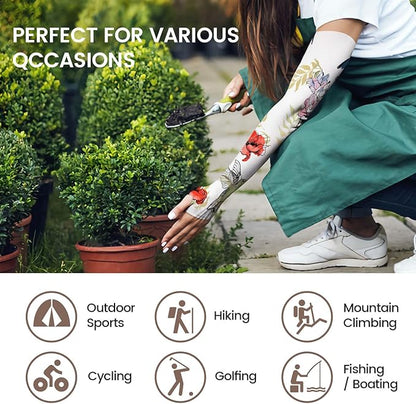 Gardening Sleeves for Women Farm Sun Protection Thorn Proof Cooling Arm Sleeves to Cover Arms for Garden Sports