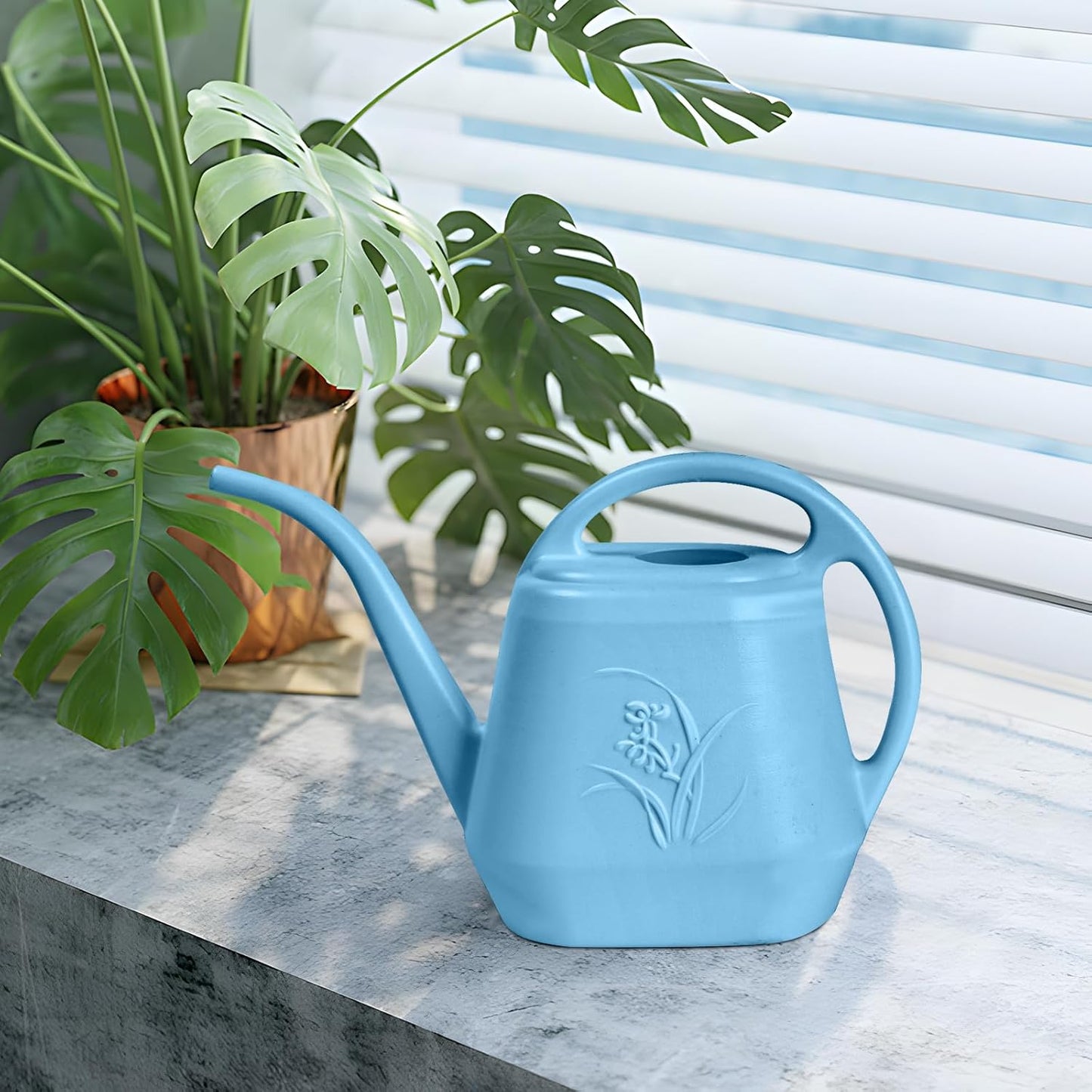 Plant Watering Can - 1/2 Gallon - Sky Blue