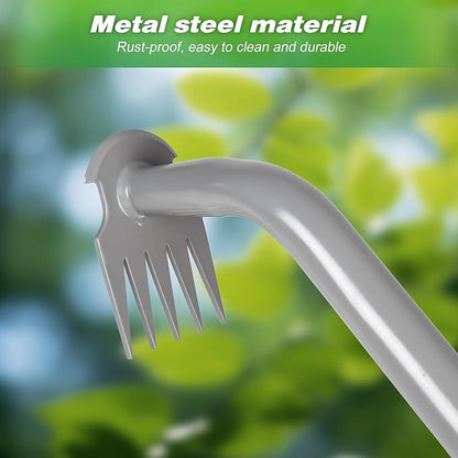 Walensee Weed Puller Tool, Portable Garden Weed Pulling Tool,Upgraded Durable Garden Weeder with 5-Tine Manganese Steel&Rubber Handle for Vegetable Gardening, Backyard Planting & Uprooting Weeding