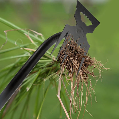 Gardening Hand Weeder Tools, Weeding Artifact Uprooting Weeding Tool, Durable Manganese Steel Hand Weeder Tool, Manual Multifunctional Weeders Gardening Tools for Yard and Garden (6 Teethes)