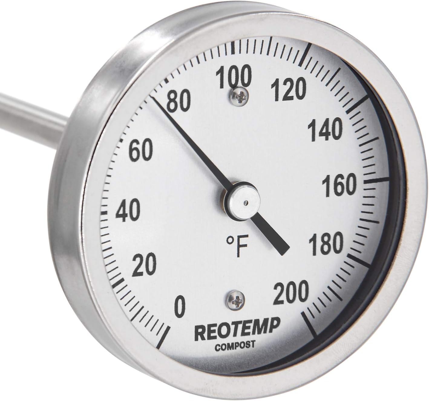 REOTEMP Heavy Duty Compost Thermometer - Fahrenheit (36 Inch Stem), Made in The USA