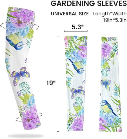 Gardening Sleeves Farm Sun Protection Arm Cooling Sleeves Thorn Proof Garden for Women Men with Thumb Hole