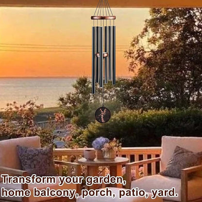 Wind Chimes for Outside, Vintage Angel Deep Tone Wind Chime Outdoor Clearance, Memorial/Festivals/Birthday Gift for Mom Dad Women Grandma, Home Garden Patio Decor (32" Angel)