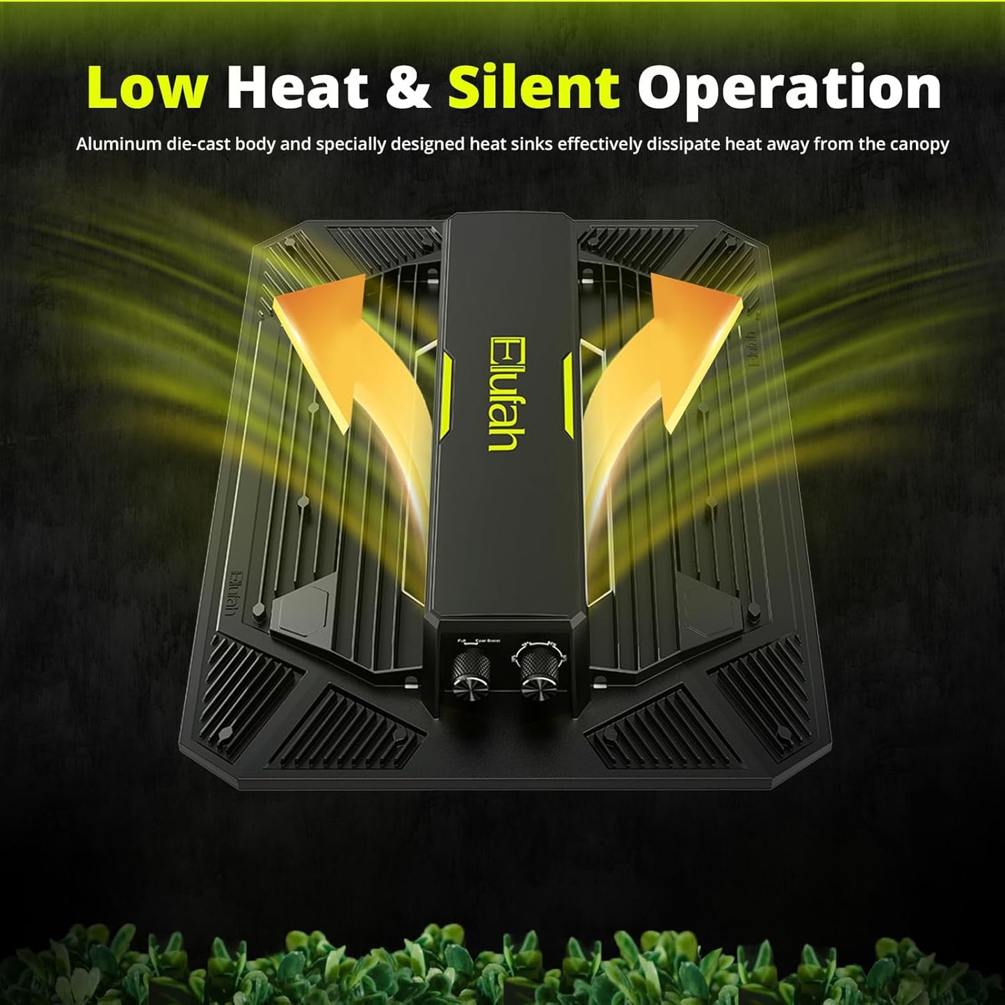 UAP1500 LED Grow Light, 150W Commercial Full Spectrum Grow Lamp for Indoor Plants with Full/Epar Boost Mode Switch & Daisy Chain, Dimmable Plant Light for Seed, Veg, Flower in 2x2/3x3 Grow Tent