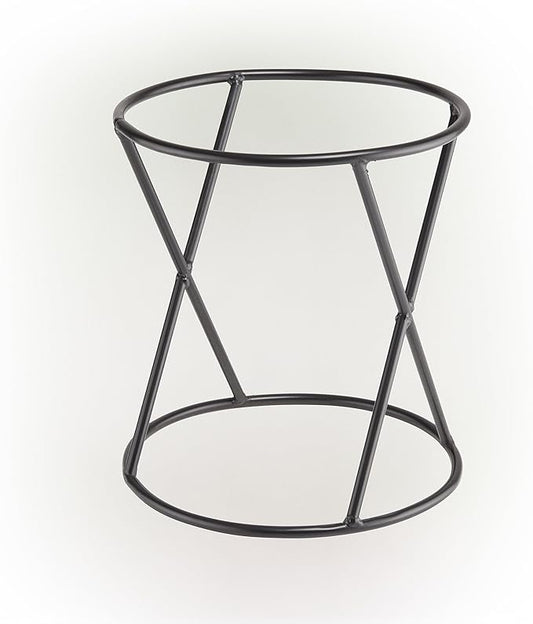 Alpine Corporation 11 Inch Tall Indoor Outdoor Gazing Globe Metal Display Stand, Black