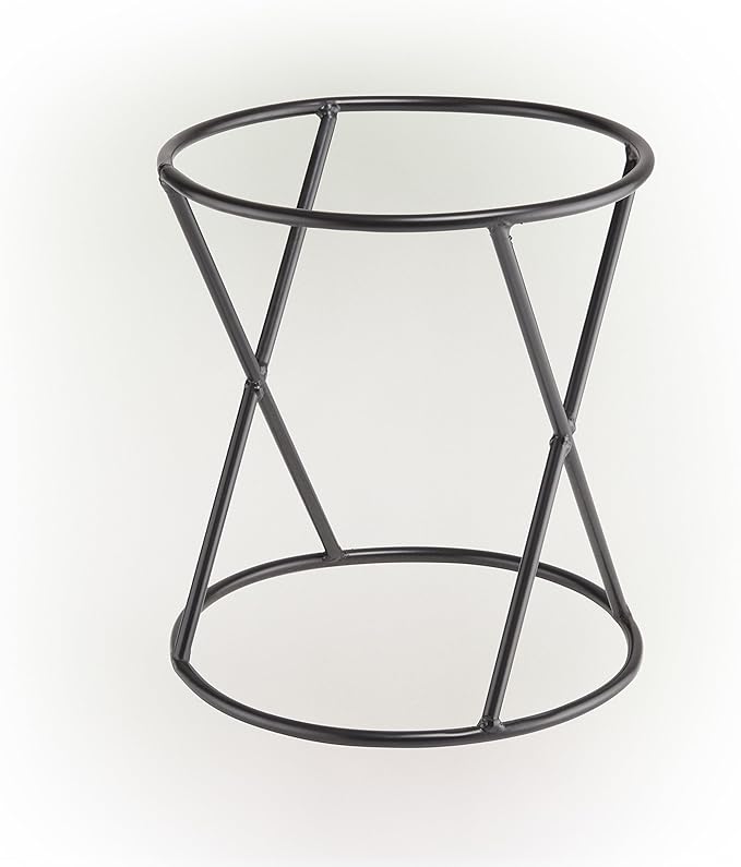 Alpine Corporation 11 Inch Tall Indoor Outdoor Gazing Globe Metal Display Stand, Black