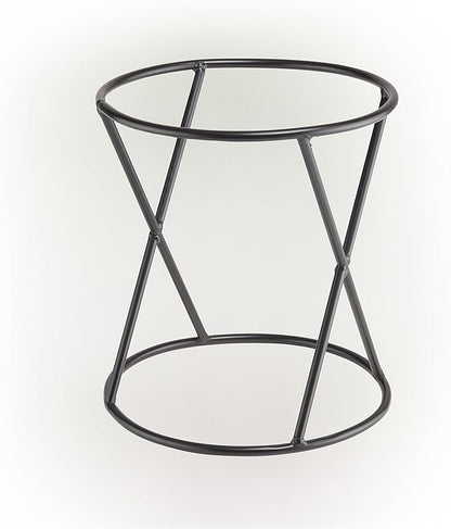 Alpine Corporation 11 Inch Tall Indoor Outdoor Gazing Globe Metal Display Stand, Black