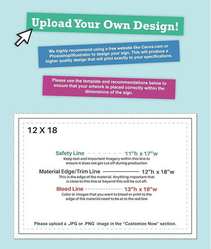 100 pack 12x18" Double Sided Customizable Outdoor Yard Sign made from Corrugated Plastic with Metal "H" Stake, Easy to Design, Sign for Business, Garage or Yard Sale, Home, Office, (12" x 18" - Qty 100)