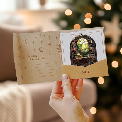 Library Books Bookish Acrylic Suncatcher Stained Glass Effect Window Car Hanging Christmas Ornament Indoor Outdoor Decor Garden Bookworm Sun Catcher Book Lover for Women Mom Grandma