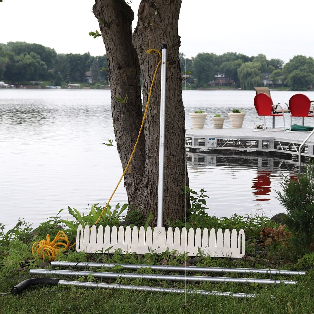 WeedRipper Aquatic Weed Puller for Lake & Pond Sea Weed (4 FT Stub Handle)