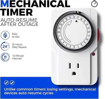 Barrina TX18 1FT Grow Light for Indoor Plants, 72W(4 x 18W, 360W Equivalent), High PPFD, 5000K Full Spectrum Grow Light Strip for Plant Shelves with On/Off Switch, Mechanical Timer, Linkable, 4 Packs