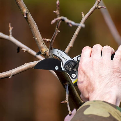 Astorn 8" Premium Bypass Pruning Shears for Gardening - Heavy Duty, Ultra Sharp Garden Shears w/Ergonomic Soft Grip Handle - Made with High-Grade Carbon Steel - Ideal for Cutting, Gardening & Trimming