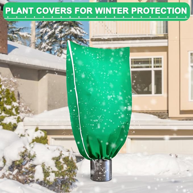 DQS Plant Covers Freeze Protection, 74.8" x90.5" Winter Frost Protection Blankets Frost Cloth,Suitable for Outdoor Winter Frost, Cold Weather, shrubs, Trees, Jackets, and coverings