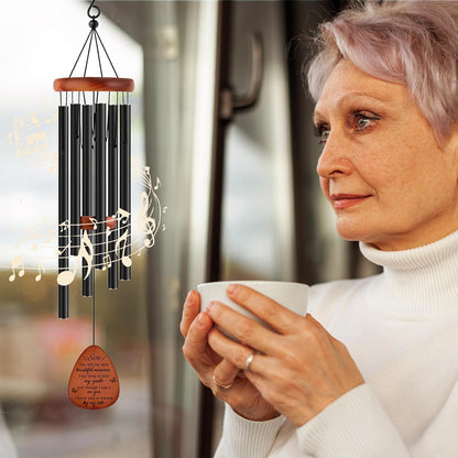 Memorial Gifts for Loss of Son,Memorial Wind Chimes 25'', Loss of Son Sympathy Gifts, Home Decor Outdoor Garden, Soothing Melodic Tones with Mute Option