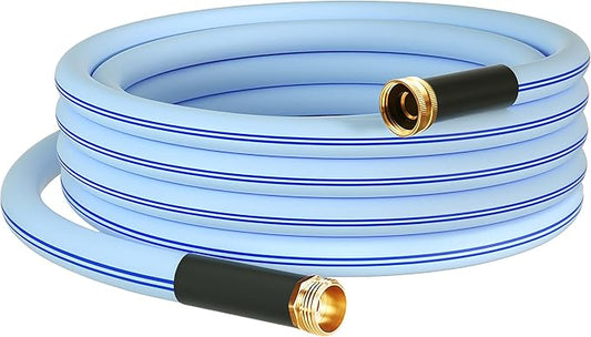 Atlantic Heavy Duty Garden Hose 15 ft x 5/8 Inch Blue, Short Connection Leader Hose (15 Feet)