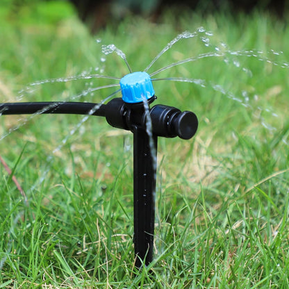 MIXC 24 Pack 1/4" Drip Irrigation Emitters, Adjustable 360° Drip Emitters for 1/4" Tubing, Leak-Proof Water Drippers, Perfect for Potted Plants, Greenhouse & Outdoor Watering Systems