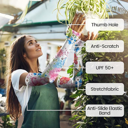 Gardening Sleeves for Women Farm Sun Protection Thorn Proof Cooling Arm Sleeves to Cover Arms for Garden Sports