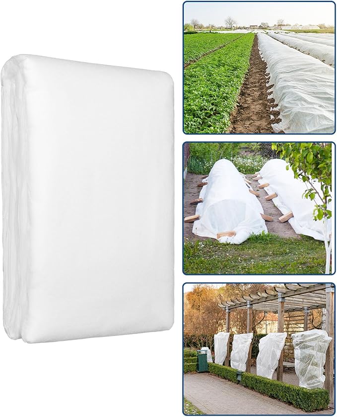 Plant Covers Freeze Protection, 10 ft x 30 ft 1.2oz Frost Blankets for Outdoor Plants in Winter, Floating Row Cover for Vegetable Garden, Frost Cloth Plant Freeze Protection