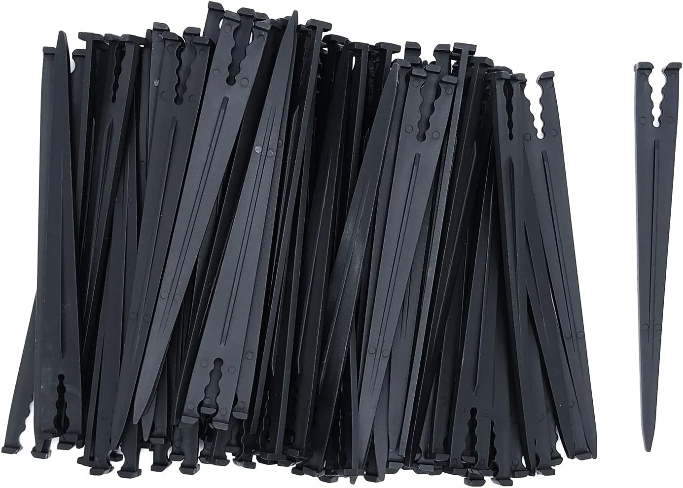 80 Pcs Irrigation Drip Support Stakes 1/8-1/4" Universal Drip Lines Tubing Hose for Gardens, Flowers, Plants, Vegetable