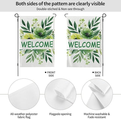 Custom Welcome Garden Flag for Outdoor Personalized Welcome Yard Flags Decor Customized Flag Add Your Own Picture/Text House Lawn Banner Double Sided Home Wall Decoration 12.5x18 28x40