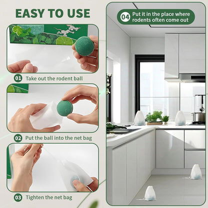 Mouse Rodent Repellent, 24 Pack Peppermint Oil to Repel Mice and Rats– Works for Mice Repellent, Squirrels, Indoor/Outdoor Use, Safe for Homes & Pets