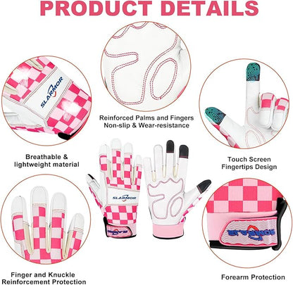 Leather-Gardening-Gloves for Women,Thorn-Proof Work-Gloves for Weeding,Digging,Planting,Pruning Yard garden Gloves