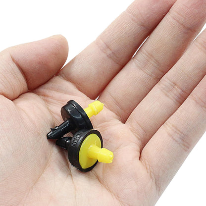 20Pcs Irrigation Emitters 5GPH(20L/H) Pressure Compensating Dripper,Drip Irrigation Drippers Water Tubing Drip Tip for Garden Watering Lawn Farming(Yellow)