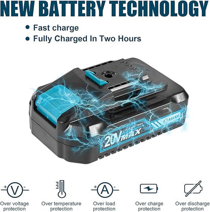 Saker Mini Chainsaw,Portable Electric Cordless Chainsaw,Battery Powered,Small Power Handheld Chain Saws Pruning Shears for Tree Branches,Christmas Gifts for Men Dad Women(2 Batteries&3 Chains)