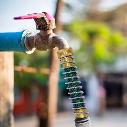 Garden Hose Extension Adapter, Hose Kink Protector with Coil Spring, 2 Pack