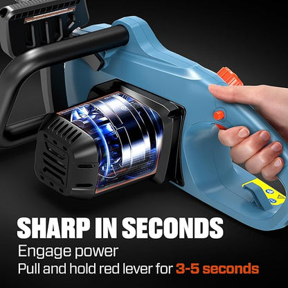 SENIX Electric Chainsaw, 18" Corded Chainsaw,15 Amp Chain Saw for Wood Cutting, Tree Trimming, Garden Tool for Pruning, Branch Cutting, Yard, Fathers Day Gift for Men,Gardener, CSE15-M