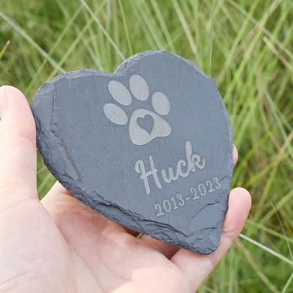 Personalized Memorial Stones, Lost Pet Sympathy Gift Cat, Dog Memorial Gifts, 4''4''/1010cm
