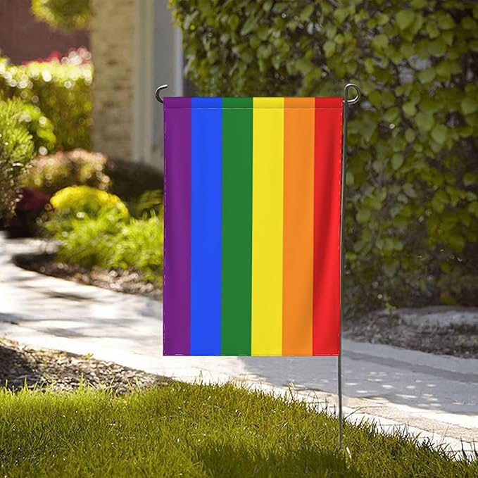 Custom Pride Garden Flag for Outdoor Personalized LGBT Yard Flags Decor Customized Flag Add Your Own Picture/Text House Lawn Banner Double Sided Home Wall Decoration 12.5x18 28x40