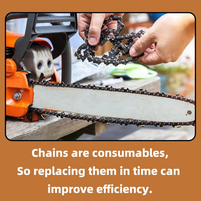 4 Pack 12 Inch Chainsaw Chain 1/4"LP Pitch .043" Gauge 64 Drive Links, Replacement Pole Saw Chain 12-inch Chainsaw Chains Fits for Stihl MSA120 C-B MSA140 C-B and More