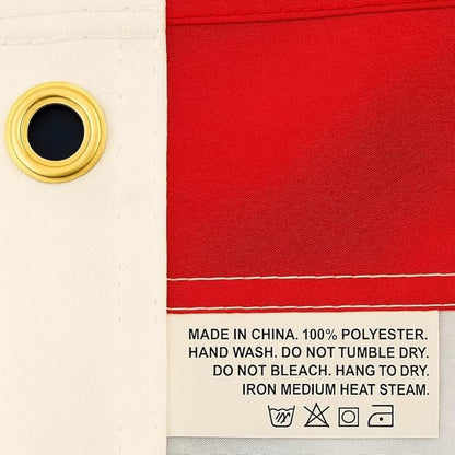 American Flags for Outside - 6x10 USA Flag With Embroidered Stars & Sewn Stripes – Heavy Duty UV Treated Polyester (Tougher Than Nylon), 70% More Fade Resistant