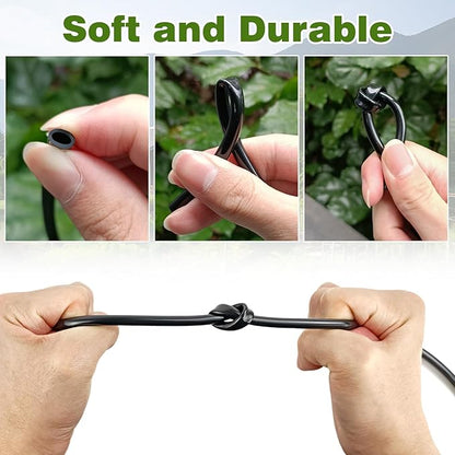 100ft 1/4 inch Blank Drip Irrigation Tubing,1/4 Irrigation Tubing Drip Irrigation Parts Drip Line Irrigation Hose for Drip Irrigation System, Garden Watering Tube Line for Garden Irrigation System