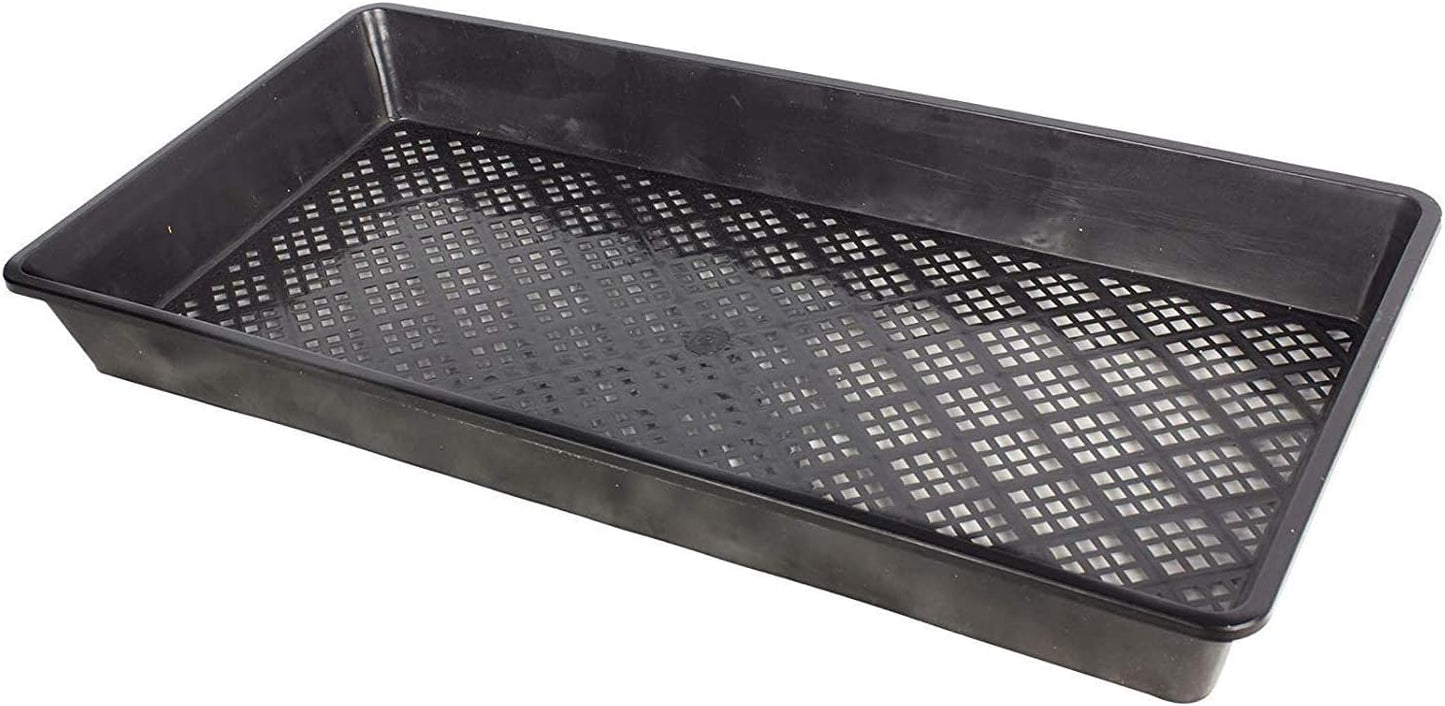 BeGrit 1020 Mesh Trays 1020 Trays with Holes Mesh Bottom Tray for Microgreen Plant Seed Germination Propagator Tray 10'' x 21'' 6-Pack