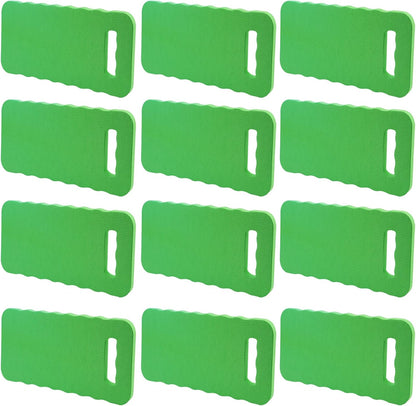 PINGEUI 12 Pack 15.7x7x0.78 Inches Green Garden Kneeling Pad, Thick Garden Kneeler Pad Kneeling Mat, Garden Knee Cushion for Gardening Floor Cleaning Yoga Exercise