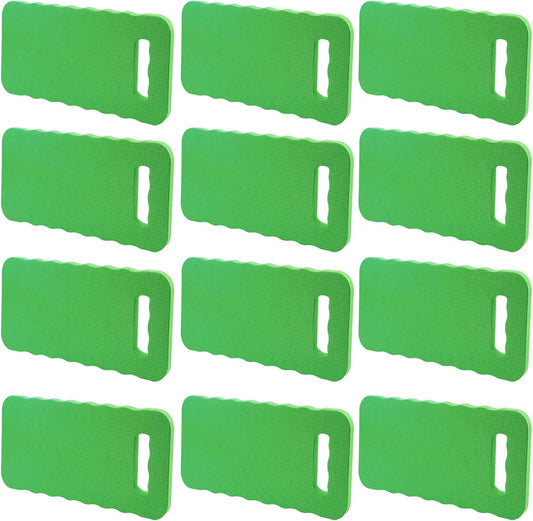 PINGEUI 12 Pack 15.7x7x0.78 Inches Green Garden Kneeling Pad, Thick Garden Kneeler Pad Kneeling Mat, Garden Knee Cushion for Gardening Floor Cleaning Yoga Exercise