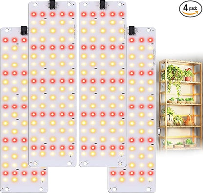 TONYFUL Grow Lights for Indoor Plants, 40W LEDs Plant Lights for Indoor Growing, 360 LEDs Full Spectrum Grow Lights for Seed Starting, Led Grow Light with 3/9/12H Timer,10 Dimmable Levels (4pcs)