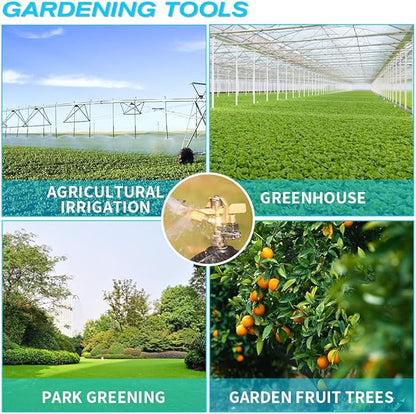 BAUSATZ Outdoor Water Sprinkler for Yard Lawn Sprinkler with Brass Sprinkler Head Tripod Hose Sprinkler 360 Degree Rotating Tripod Sprinkler Adjustable Garden Sprinkler Heavy Duty Impact Sprinkler 1pc