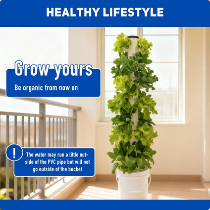 Hydroponics Grower, Vegetable Growing System for Home & Garden, Hidroponico Gardening Kit for Inddor (Vertical)