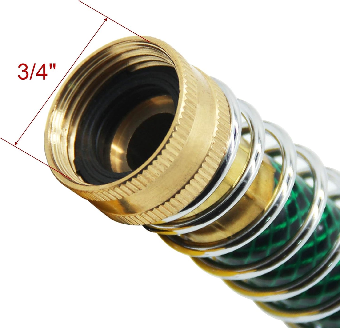 Garden Hose Extension Adapter, Hose Kink Protector with Coil Spring, 4 Pack