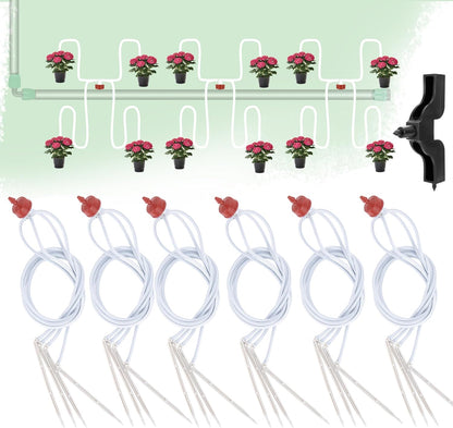 20 Pack Automatic Irrigation Dripper Stake Assembly, 2 GPH Irrigation Dripper for 4-Way 23.6 inch Irrigation tubing,Drip Emitters Bend Arrow Sprinklers for Garden Pots Precise Irrigation Systems