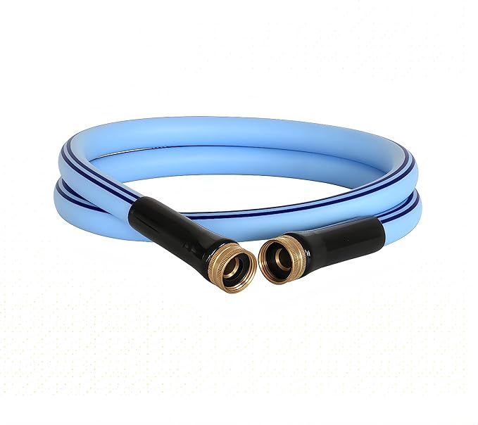 Atlantic Female to Female Heavy Duty Garden Hose 5 ft x 5/8 inch Blue, Short Connection Leader Hose.