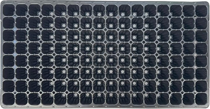 128 Cell Seedling Plastic Nursery Trays, 10 Pack, Thick Durable Germination Plug Trays, 1280 Cells Reusable Plant Propagation