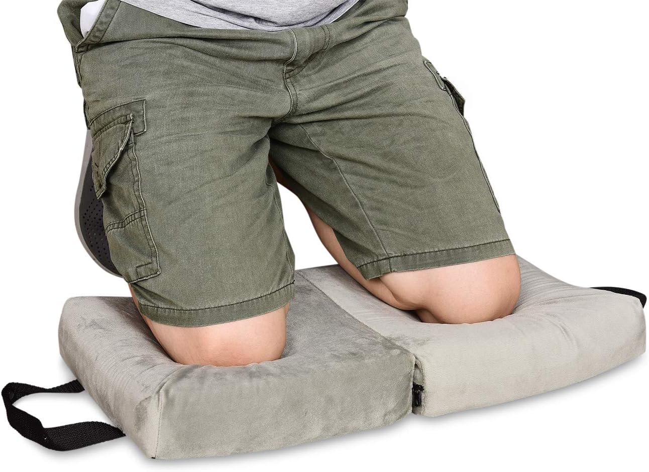 i frmmy Memory Foam Extra Thick Kneeling Cushion Pad- Garden Kneeler for Gardening, Bath Kneeler for Baby Bath, Knee Mat for Work, Extra Large 22x 12 Inch, Thick 2.9 Inch (Gray)