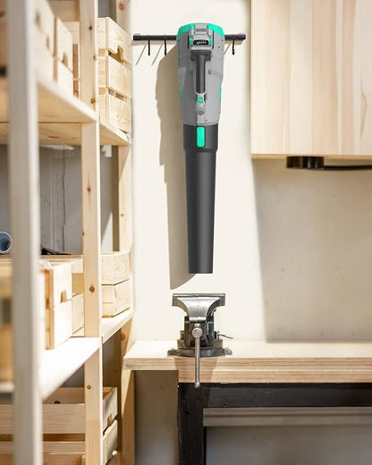 Litheli 20V Cordless Leaf Blower 350 CFM 85 MPH, Variable Speeds Electric Leaf Blower Battery Powered for Blowing Leaves, Dust, Snow, 4.0Ah Battery & Fast Charger Included